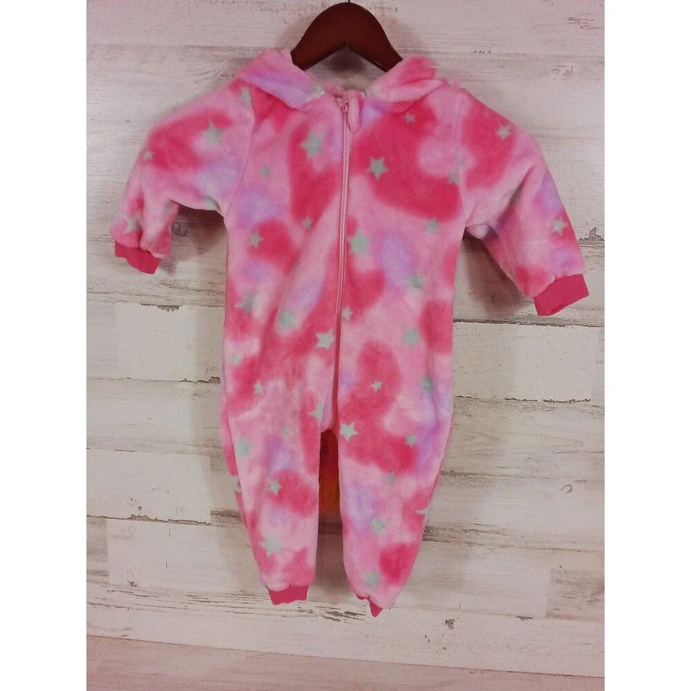 Children's Tye- Dye fleece Unicorn Outfit Size 80 Equivalent To 9-12 Month